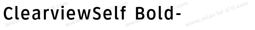 ClearviewSelf Bold字体转换